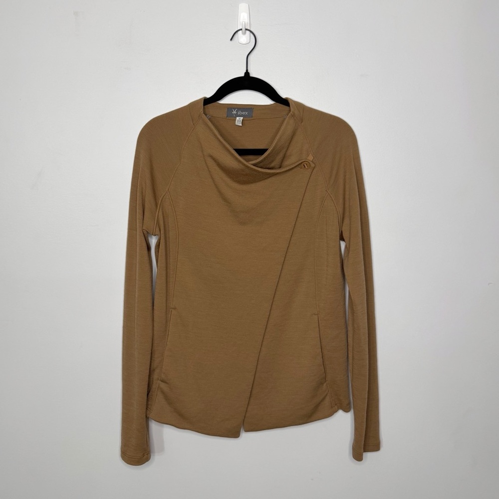 Ibex Women's Brown Asymmetrical Sweater